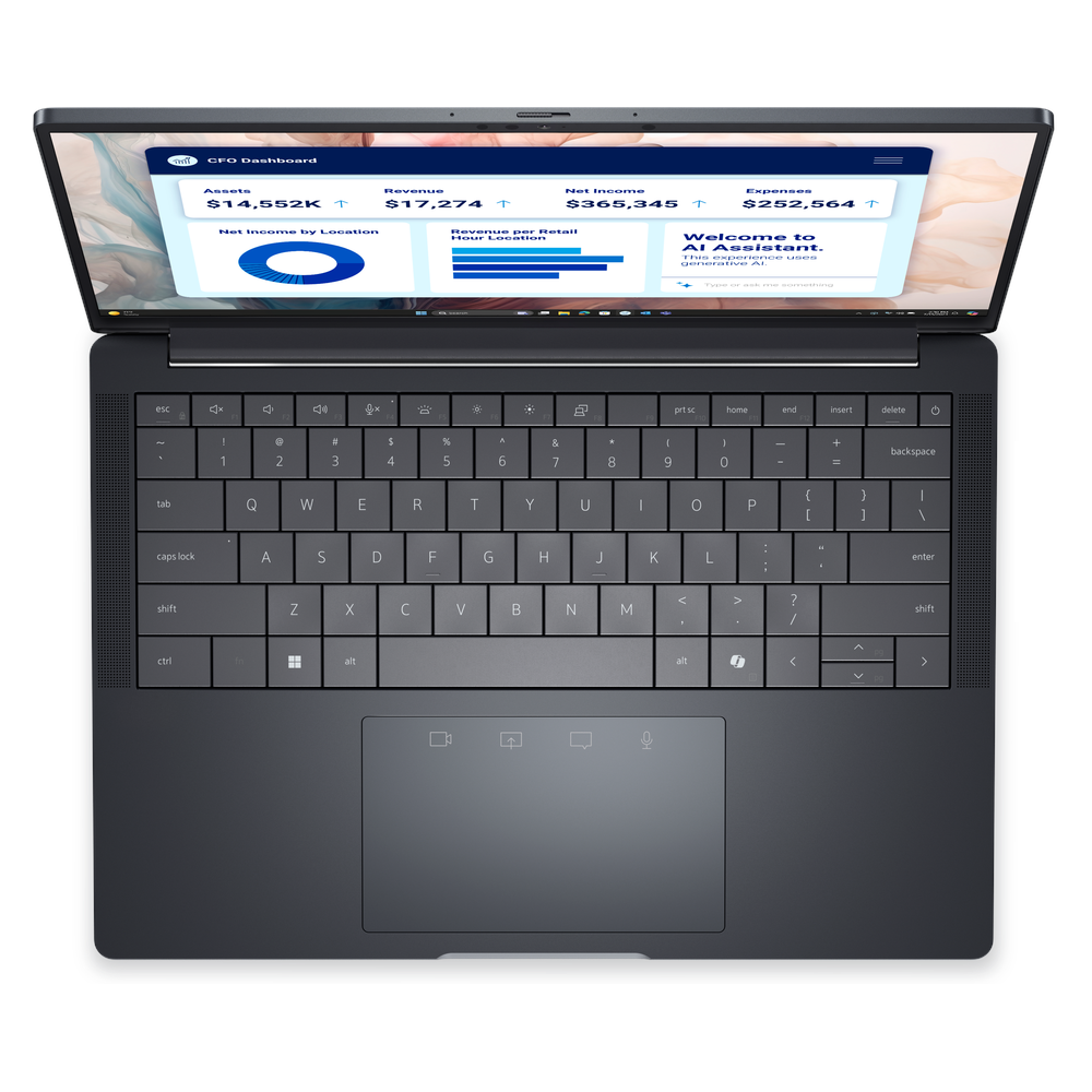 Dell Pro 14 Premium PA14250 Laptop, Intel Core Ultra 7 266V Processor, 16GB RAM, 512GB SSD, 14" FHD+ Display, DOS, English & Arabic Backlit Keyboard, 3 Year Warranty | P-14250-U7-16-512-DOS-AR