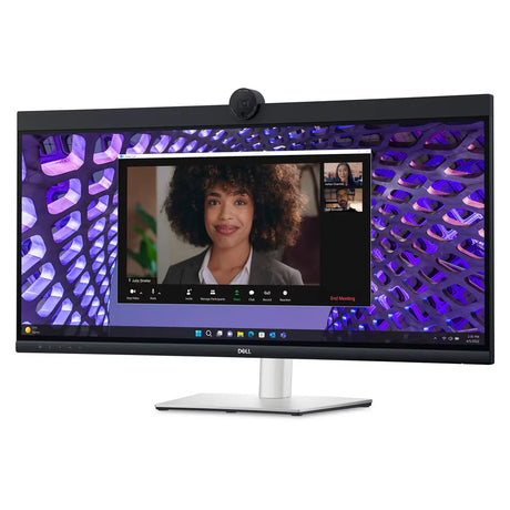 DELL P3424WEB 34" WQHD(3440 x 1440) Curved Video Conferencing Monitor, Anti-glare, HDMI, DP, RJ-45, USB-C, Height/Tilt/Swivel, Adjustable, 3 Year warranty | P3424WEB