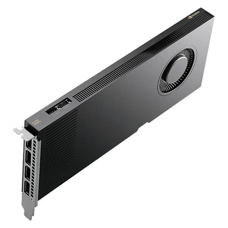 PNY NVIDIA RTX PRO 4000 Blackwell Workstation Graphics Card, 8960 CUDA Cores, GDDR7 24GB 192-bit ECC Memory, 4x DisplayPort 2.1b Outputs, PCI Express 5.0, 672 GB/s Memory Bandwidth, Blower Active Fan Cooling System, 1 Year Warranty | VCNRTXPRO4000-SB