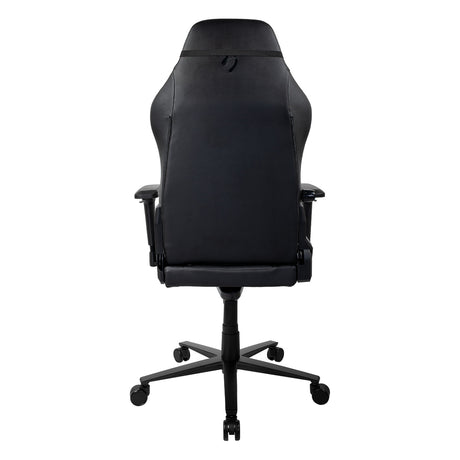 Arozzi PRIMO PU Gaming Chair, Class 4 Gas Lift Cylinder, Metal Frame, Aluminum Base, Premium Leather, Recline/Height/Armrest/Lumbar Adjustable, Velour Neck Pillow, 145kg Max Load Rating, Black, 1 Year Warranty | PRIMO-PU-BK