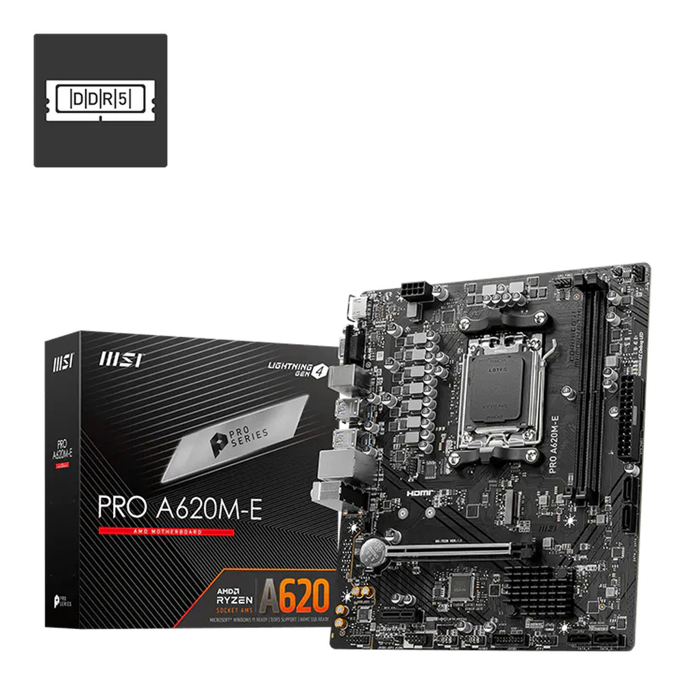 MSI PRO A620M-E Micro-ATX AM5 Motherboard