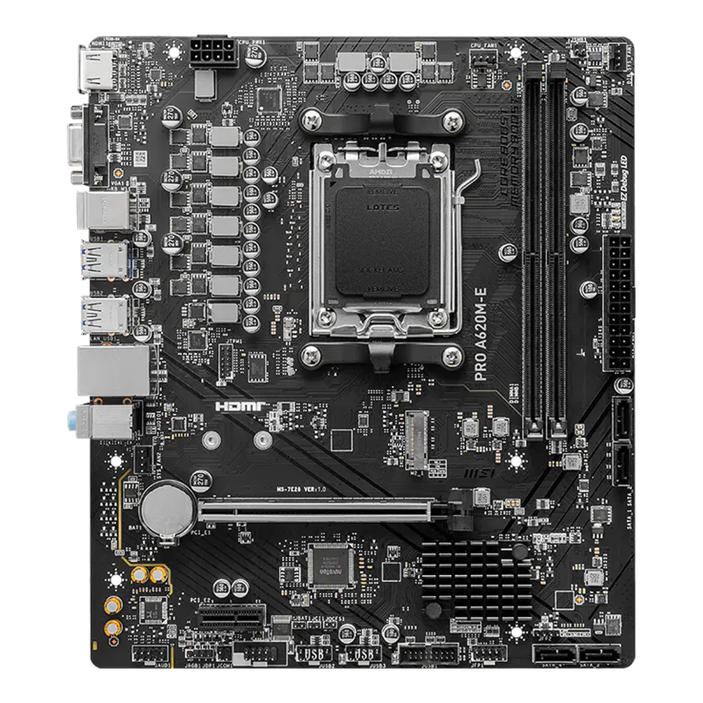 MSI PRO A620M-E Micro-ATX AM5 Motherboard