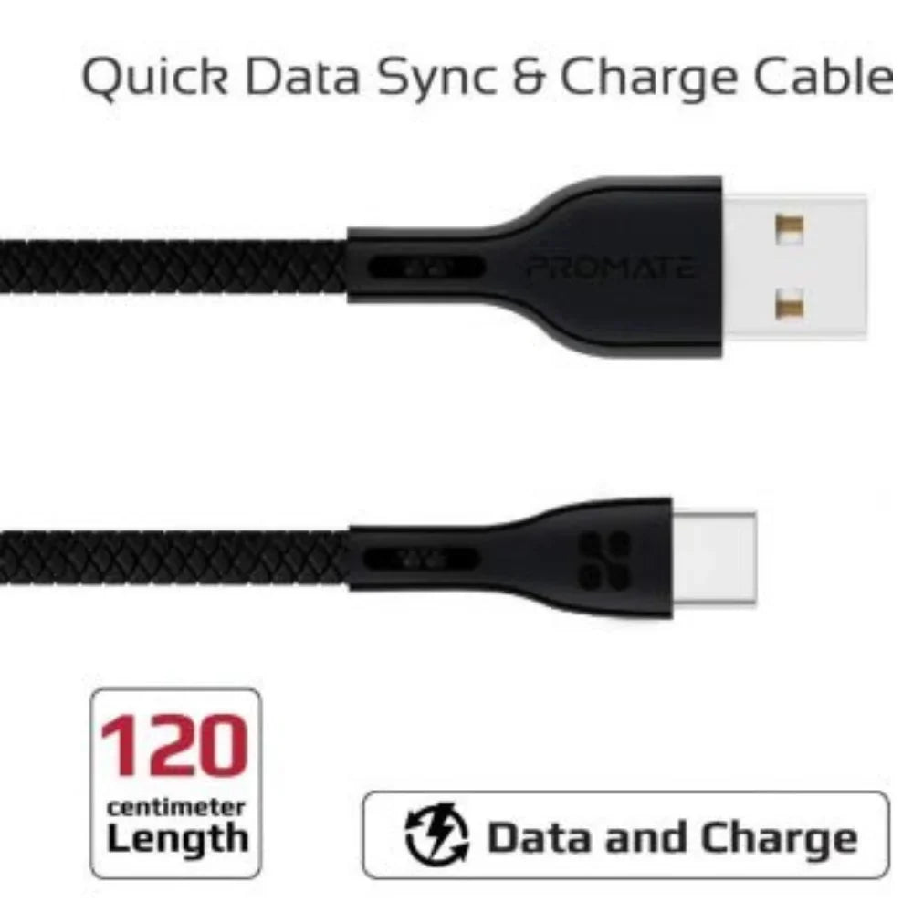 Promate-PowerBeam-C-USB-A-To-USB-C-Cable