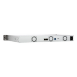QNAP Compact 1U short-depth rackmount 4 BAY NAS, ARM 64-bit Cortex-A55 Processor, 4GB RAM, High-speed storage, NPU Acceleration, Dual 2.5GbE Connectivity, RJ-45, USB-C, 1 Year Warranty | TS-433EU