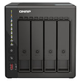 QNAP TS-453E 4-Bay Tower NAS Box, Intel Celeron J6412 Processor, 8GB DDR4 RAM, 2x 2.5GbE Ports, Dual M.2 NVMe Slots, 1 Year Warranty | TS-453E-8G