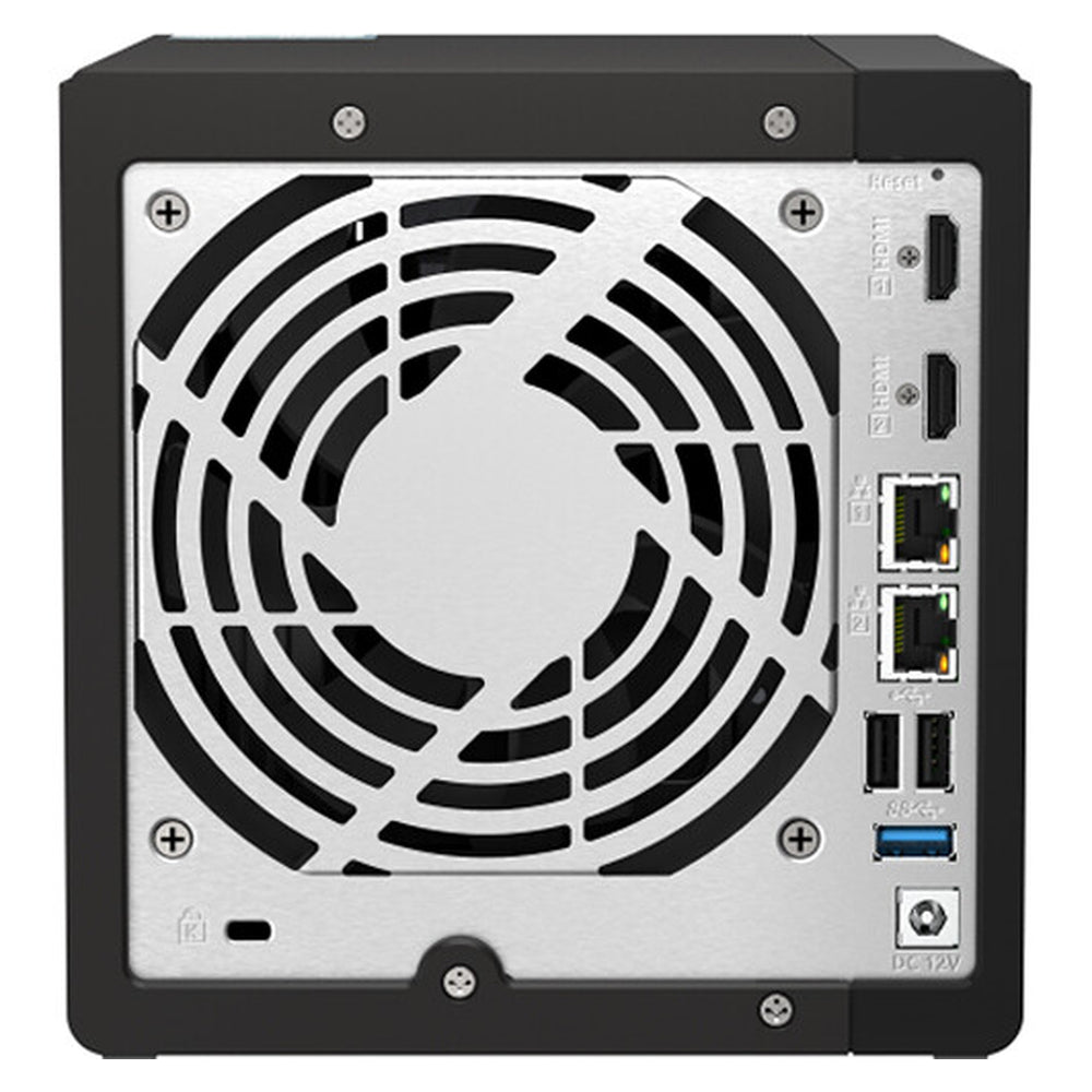 QNAP TS-453E 4-Bay Tower NAS Box, Intel Celeron J6412 Processor, 8GB DDR4 RAM, 2x 2.5GbE Ports, Dual M.2 NVMe Slots, 1 Year Warranty | TS-453E-8G