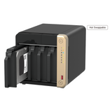 QNAP TS-464 4-Bay Tower NAS Box, Intel Celeron N5095 Processor, 8GB DDR4 RAM, 2x 2.5GbE Ports, Dual M.2 NVMe Slots, 1 Year Warranty | TS-464-8G