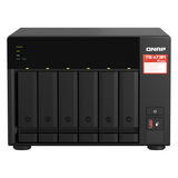 QNAP TS-673A 6-Bay Tower NAS Box, AMD Ryzen V1500B Processor, 8GB DDR4 RAM, 2x 2.5GbE Ports, Dual M.2 NVMe Slots, 1 Year Warranty | TS-673A-8G