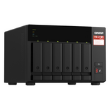 QNAP TS-673A 6-Bay Tower NAS Box, AMD Ryzen V1500B Processor, 8GB DDR4 RAM, 2x 2.5GbE Ports, Dual M.2 NVMe Slots, 1 Year Warranty | TS-673A-8G