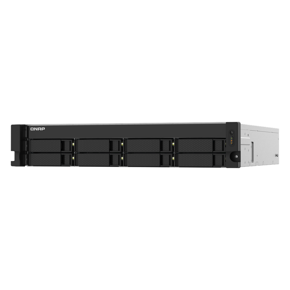 QNAP TS-832PXU 8-Bay Rackmount NAS Box, Alpine AL324 Processor, 4GB DDR4 RAM, 2x 2.5GbE & 2x 10GbE SFP+ Ports, 2U Form Factor, 1 Year Warranty | TS-832PXU-4G