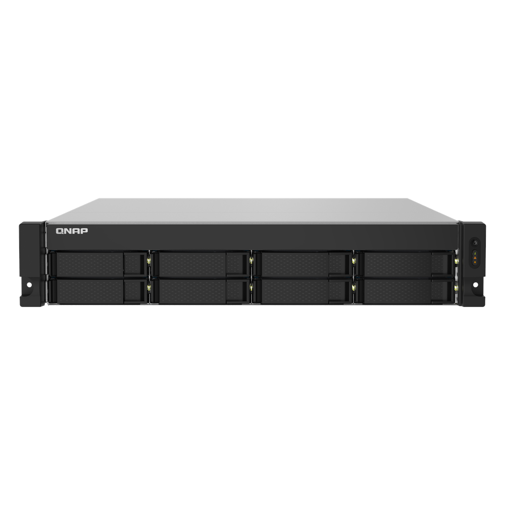 QNAP TS-832PXU 8-Bay Rackmount NAS Box, Alpine AL324 Processor, 4GB DDR4 RAM, 2x 2.5GbE & 2x 10GbE SFP+ Ports, 2U Form Factor, 1 Year Warranty | TS-832PXU-4G