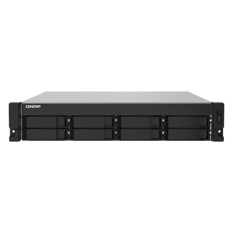 QNAP TS-832PXU 8-Bay Rackmount NAS Box, Alpine AL324 Processor, 4GB DDR4 RAM, 2x 2.5GbE & 2x 10GbE SFP+ Ports, 2U Form Factor, 1 Year Warranty | TS-832PXU-4G