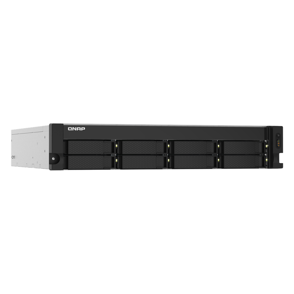 QNAP TS-832PXU 8-Bay Rackmount NAS Box, Alpine AL324 Processor, 4GB DDR4 RAM, 2x 2.5GbE & 2x 10GbE SFP+ Ports, 2U Form Factor, 1 Year Warranty | TS-832PXU-4G