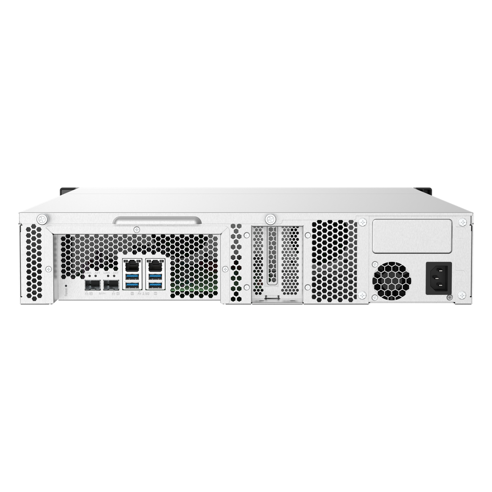 QNAP TS-832PXU 8-Bay Rackmount NAS Box, Alpine AL324 Processor, 4GB DDR4 RAM, 2x 2.5GbE & 2x 10GbE SFP+ Ports, 2U Form Factor, 1 Year Warranty | TS-832PXU-4G