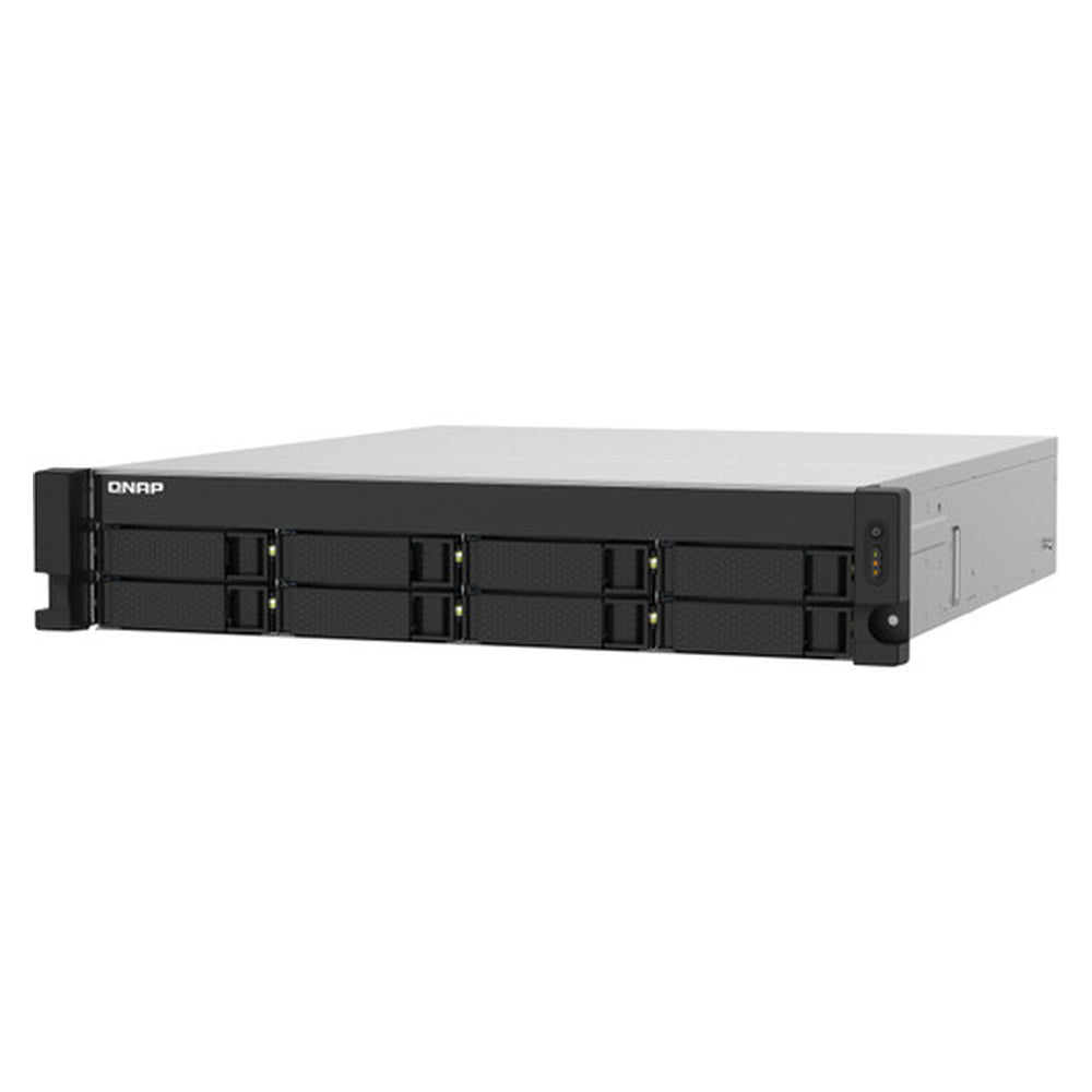 QNAP TS-832PXU-RP 8-Bay Rackmount NAS Box, Alpine AL324 Processor, 4GB DDR4 RAM, 2x 2.5GbE & 2x 10GbE SFP+ Ports, Redundant 250W Power Supply, 1 Year Warranty | TS-832PXU-RP-4G