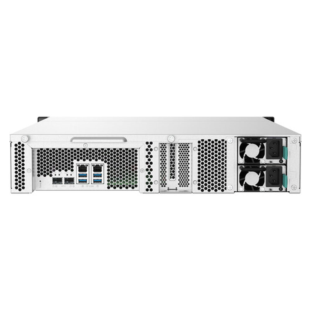 QNAP TS-832PXU-RP 8-Bay Rackmount NAS Box, Alpine AL324 Processor, 4GB DDR4 RAM, 2x 2.5GbE & 2x 10GbE SFP+ Ports, Redundant 250W Power Supply, 1 Year Warranty | TS-832PXU-RP-4G