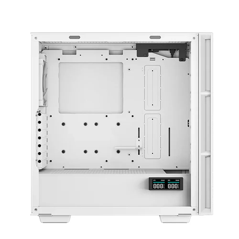 DeepCool CH560 DIGITAL Mid-Tower E-ATX PC Case, Real-Time Dual-Status Digital Display, Tempered glass Side Panel, 4 x AR GB Fans, 380mm GPU Support, USB 3.0, White, 1 Year Warranty | R-CH560-WHAPE4D-G-1