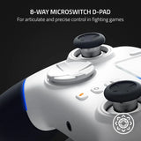 Razer Wolverine V2 Pro Wireless Gaming Controller, Mecha-Tactile Action Buttons, 8-Way Microswitch D-Pad, HyperTrigger, 6 Remapable Buttons, Up to 28 Hours Battery Life, Chroma RGB Lighting, Compatible With Playstation 5 & PC, White, 1 Year Warranty |