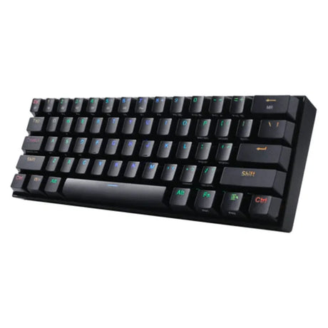 Redragon K530 Pro Draconic Wireless Mechanical Gaming Keyboard, 60% Layout, 2.4 GHz, Bluetooth 5.0 & USB-C Wired, Hot-Swappable Brown Switches, RGB Backlight, 3000mAh Battery, Black, 1 Year Warranty | K530RGB-PRO-BROWN