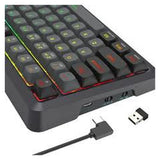 Redragon K688 Bragi Pro Wireless Mechanical Gaming Keyboard, 96% Layout, 2.4 GHz, Bluetooth & USB-C Wired, Hot-Swappable Longyin Linear Switches, RGB Backlight, Full Anti-Ghosting, Black, 1 Year Warranty | K688GB-RGB-PRO