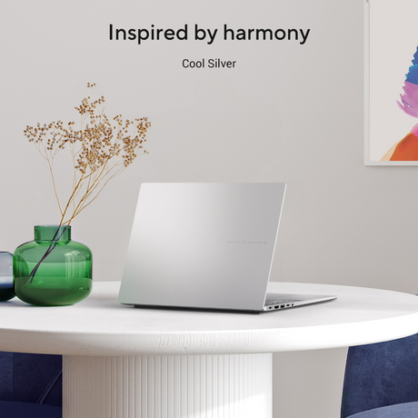 ASUS Vivobook S14 Intel Core i5-13420H Processor, 16 GB RAM, 512 GB SSD, 14" WUXGA Display, Windows 11 Home, English & Arabic Keyboard, Cool Silver, 1 Year Warranty | S3407VA-LY031W