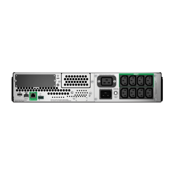 APC Smart-UPS 2200VA, 230V, LCD, rackmount, 2U, 8x IEC 320 C13 & 3x IEC Jumpers & 1x IEC 320 C19 outlets, w/SmartConnect port | SMT2200RMI2UC