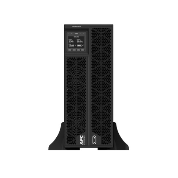 APC Smart-UPS On-Line 5000VA, Rack/Tower, 230V, 2x IEC C13+1x IEC C19+Hard wire 3-wire (H+N+E) outlets, SmartConnect Port+SmartSlot, Network Card, LCD, 1 Year Warranty | SRTG5KXLI