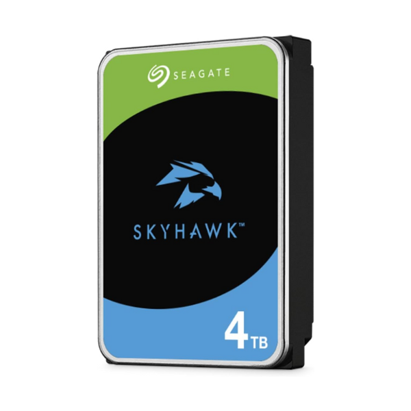 Seagate SkyHawk 3.5" SATA HDD, 4TB, 5400 RPM, 180 MB/s Data Transfer Speed, 256MB Cache, 1 Year Warranty | ST4000VX016