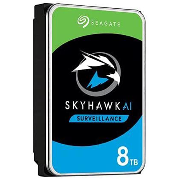 SEAGATE SKYHAWK AI 8TB 3.5" HDD (7200 RPM 256MB Cache SATA 6.0 GB/s) INTERNAL | ST8000VE001