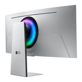 Samsung G8 Odyssey OLED Ultra Wide Curved Gaming Monitor, 34" UWQHD (3440 x 1440) Resolution, 175Hz, Anti-glare, 0.03 ms (GTG) Response Time, WiFi & Bluetooth, USB, HDMI, DisplayPort, Tilt/Pivot/Swivel/Height Adjustable Stand, FreeSync & G-Sync