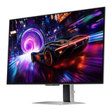 Samsung Odyssey OLED G8 G81SF Gaming Monitor, 32" 4K (3840 x 2160) Resolution, 240Hz, Anti-glare, 0.03 ms (GTG) Response Time, USB, HDMI, DisplayPort, Tilt/Pivot/Swivel/Height Adjustable Stand, Silver, 1 Year Warranty | LS32FG810SMXUE
