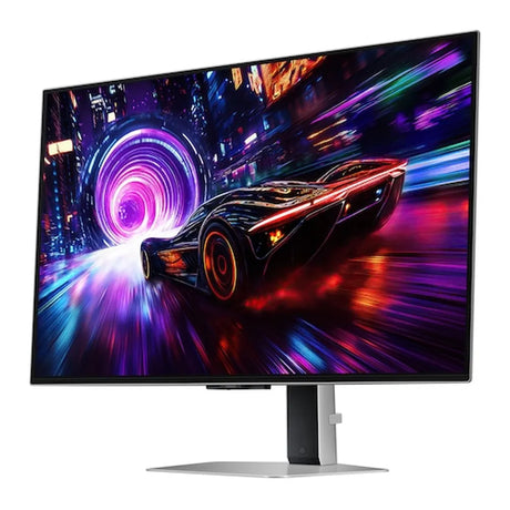 Samsung Odyssey OLED G8 G81SF Gaming Monitor, 32" 4K (3840 x 2160) Resolution, 240Hz, Anti-glare, 0.03 ms (GTG) Response Time, USB, HDMI, DisplayPort, Tilt/Pivot/Swivel/Height Adjustable Stand, Silver, 1 Year Warranty | LS32FG810SMXUE