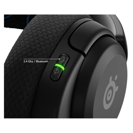 SteelSeries Arctis Nova 5P Wireless Gaming Headphones, 2.4 GHz Wireless, Bluetooth, Over-Ear, Cosed Back, ClearCast Gen 2 Microphone, 40 mm Speaker with Neodymium Magnets, Black, 1 Year Warranty | 61673