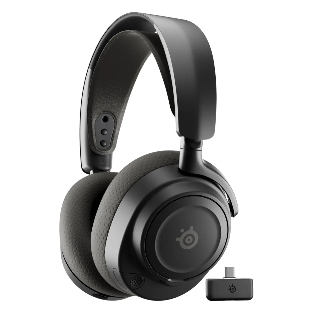 SteelSeries Arctis Nova 7 Wireless Gaming Headphones, 2.4 GHz Wireless, Bluetooth, 3.5 mm jack, Over-Ear, Cosed Back, ClearCast Gen 2 Microphone, 40 mm Speaker with Neodymium Magnets, Black, 1 Year Warranty | 61730