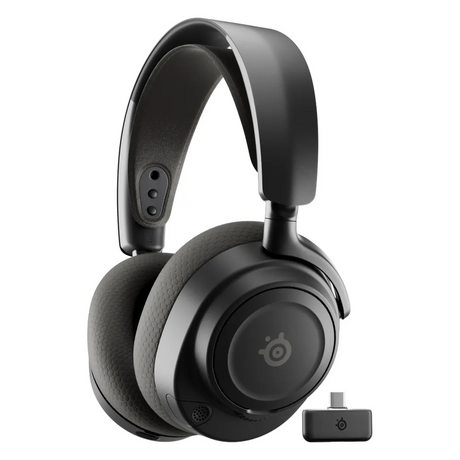 SteelSeries Arctis Nova 7 Wireless Gaming Headphones, 2.4 GHz Wireless, Bluetooth, 3.5 mm jack, Over-Ear, Cosed Back, ClearCast Gen 2 Microphone, 40 mm Speaker with Neodymium Magnets, Black, 1 Year Warranty | 61730
