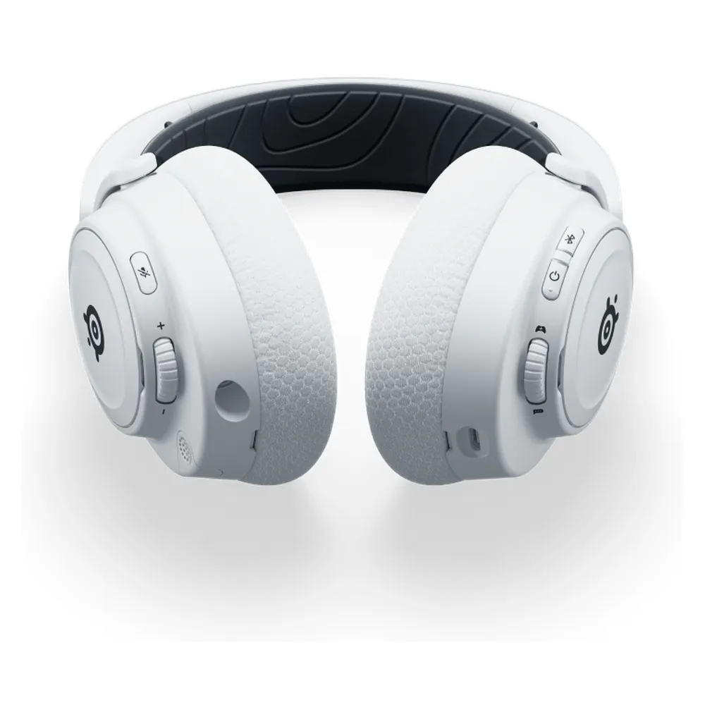 SteelSeries Arctis Nova 7  Wireless Gaming Headphones, 2.4 GHz Wireless, Bluetooth, 3.5 mm jack, Over-Ear, Cosed Back, ClearCast Gen 2 Microphone, 40 mm Speaker with Neodymium Magnets, White, 1 Year Warranty | 61731