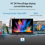 ASUS Vivobook S14 Flip Intel Core i5-13420H Processor, 16 GB RAM, 512 GB SSD, 14" WUXGA Touch Display, Windows 11 Home, English & Arabic Keyboard, 1 Year Warranty | TP3402VA-LZ669W