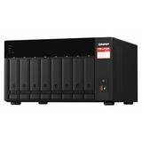 QNAP TS-873A 8-Bay Tower NAS Box, AMD Ryzen V1500B Processor, 8GB DDR4 RAM, 2x 2.5GbE Ports, Dual M.2 NVMe Slots, 1 Year Warranty | TS-873A-8G