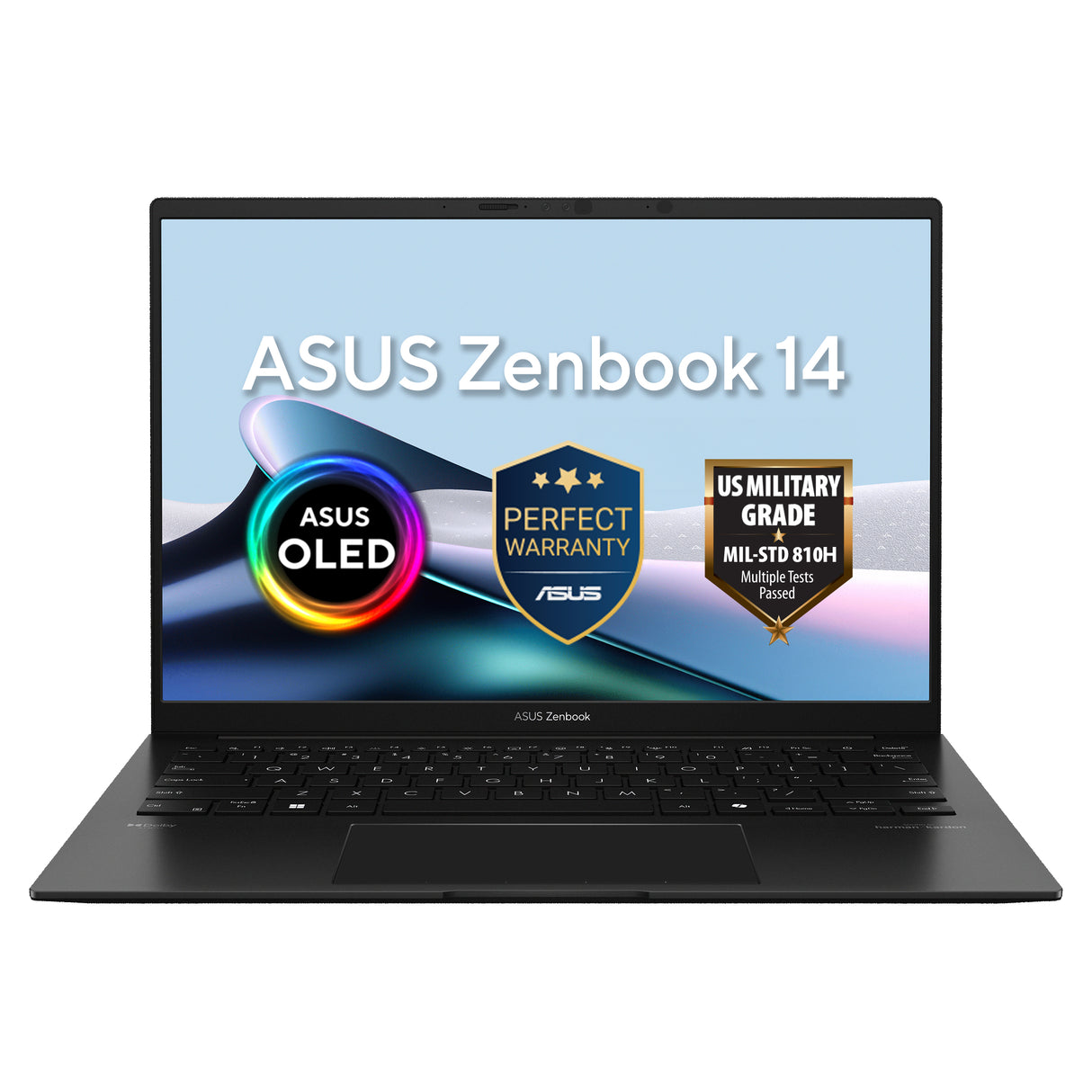 Asus Zenbook S 14 Laptop, AMD Ryzen AI 7 445 Processor, 32GB RAM, 1TB SSD, 14.0" WUXGA OLED Display, Windows 11 Home, Backlit English & Arabic Keyboard, 1 Year Warranty | UM3406GA-QD031W