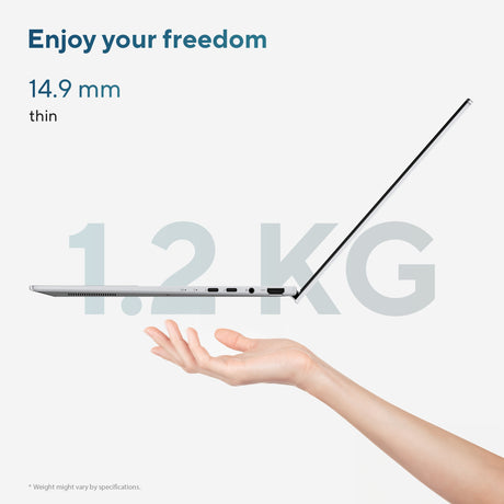 Asus Zenbook 14 Laptop, Intel Core Ultra 9 285H Processor, 32GB RAM, 1TB SSD, Intel Arc Graphics, 14" 3K OLED 120Hz Touch Display, Windows 11 Home, Backlit English & Arabic Keyboard, Ponder Blue, 1 Year Warranty | UX3405CA-SU855W