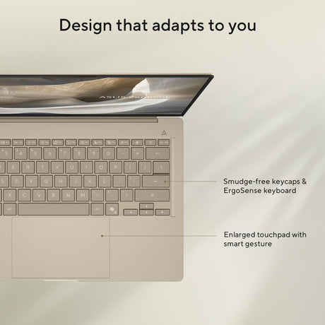 Asus Zenbook A14 UX3407NA Laptop, Snapdragon X2 Elite X2E88100 Processor, 16GB RAM, 1TB SSD, 14.0" WUXGA OLED Display, Windows 11 Home, Backlit English & Arabic Keyboard, 1 Year Warranty | UX3407NA-QD087W