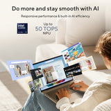 Asus Zenbook 14 UX3480AA Laptop, Intel Core Ultra 9 386H Processor, 24GB RAM, 512GB SSD, 14" FHD OLED Touch Display, Windows 11 Home, Backlit English & Arabic Keyboard, Arctic Blue, 1 Year Warranty | UX3480AA-TBOLEDU9