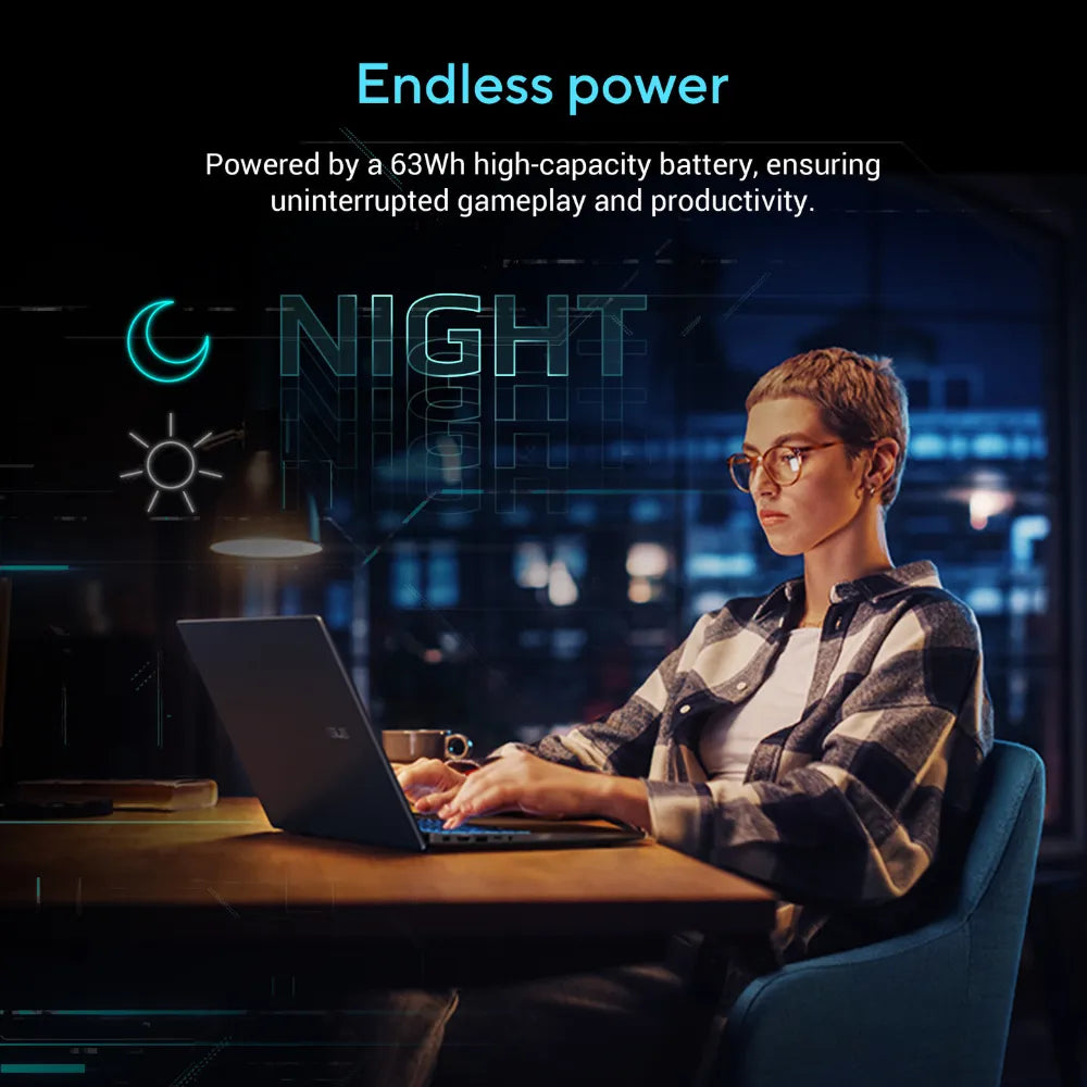 ASUS V16 Intel Core 5 210H Processor, 16 GB RAM, 512B SSD, 6 GB NVIDIA RTX 4050, 16" WUXGA Display, Windows 11 Home, English & Arabic Keyboard, 1 Year Warranty | V3607VU-RP038W