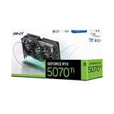 بطاقة رسومات PNY GeForce RTX 5070 Ti VERTO Triple Fan OC Edition، ذاكرة GDDR7 بسعة 16 جيجابايت 256 بت، مخارج HDMI 2.1b وDP 2.1b، PCI Express 5.0، سرعة تعزيز 2790 ميجاهرتز، عرض نطاق ترددي للذاكرة 896 جيجابايت/ثانية، ضمان لمدة سنة | VCG5070T16TFXPB1-O
