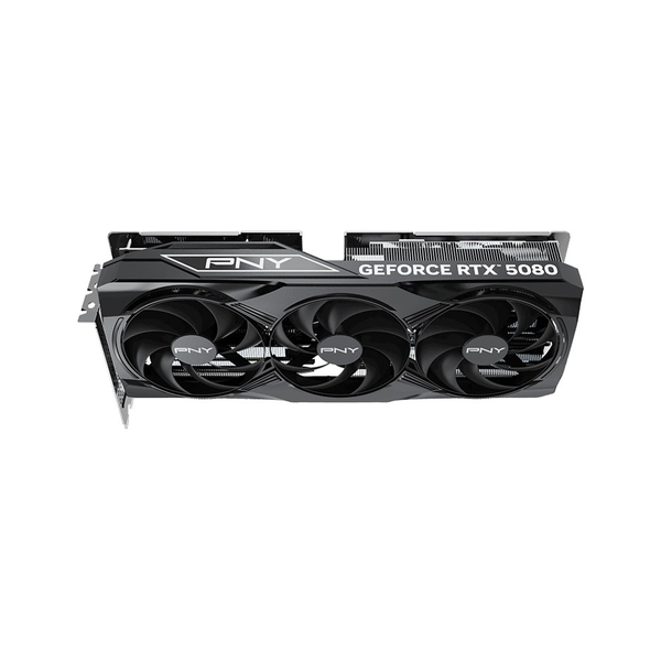 Видеокарта PNY GeForce RTX 5080 EPIC-X Triple Fan OC Edition, память GDDR7 16 ГБ 256 бит, выходы HDMI 2.1b, DP 2.1b, PCI Express 5.0, тактовая частота в режиме разгона 2625 МГц, пропускная способность памяти 960 ГБ/с, гарантия 1 год | VCG508016TFXPB1-O