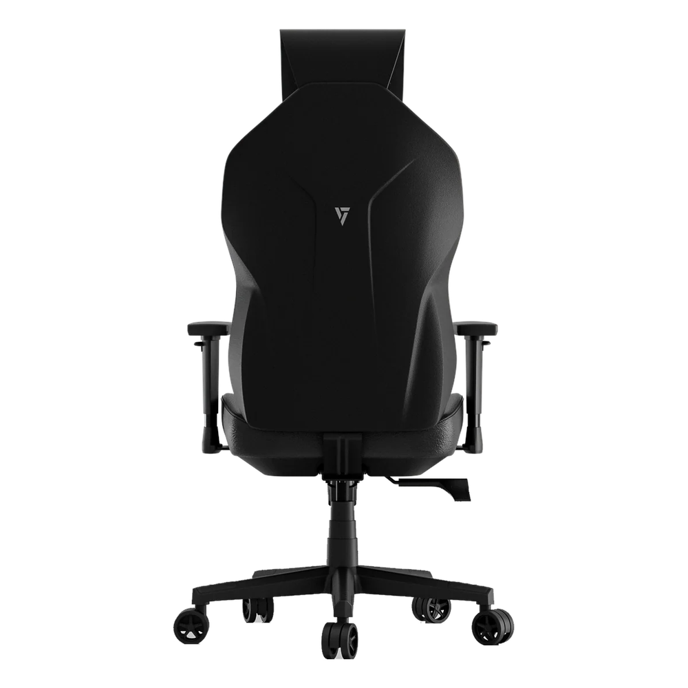 VertaGear SL1800 Gaming Chair, Class 4 Gas Lift Cylinder, Steel Frame, Metal 5 Star Base, PUC Leather & Luxurious Velvet, Tilt/Height/Armrest Adjustable, ContourMax Lumbar With Memory Foam, UPHR Foam Headrest, 150kg Max Load Rating, Black, 1 Year