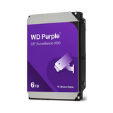 WD Purple Surveillance SATA HDD, 6TB, 175 MB/s Data Transfer Speed, 256MB Cache, Video Surveillance Recording, 1 Year Warranty | WD64PURZ