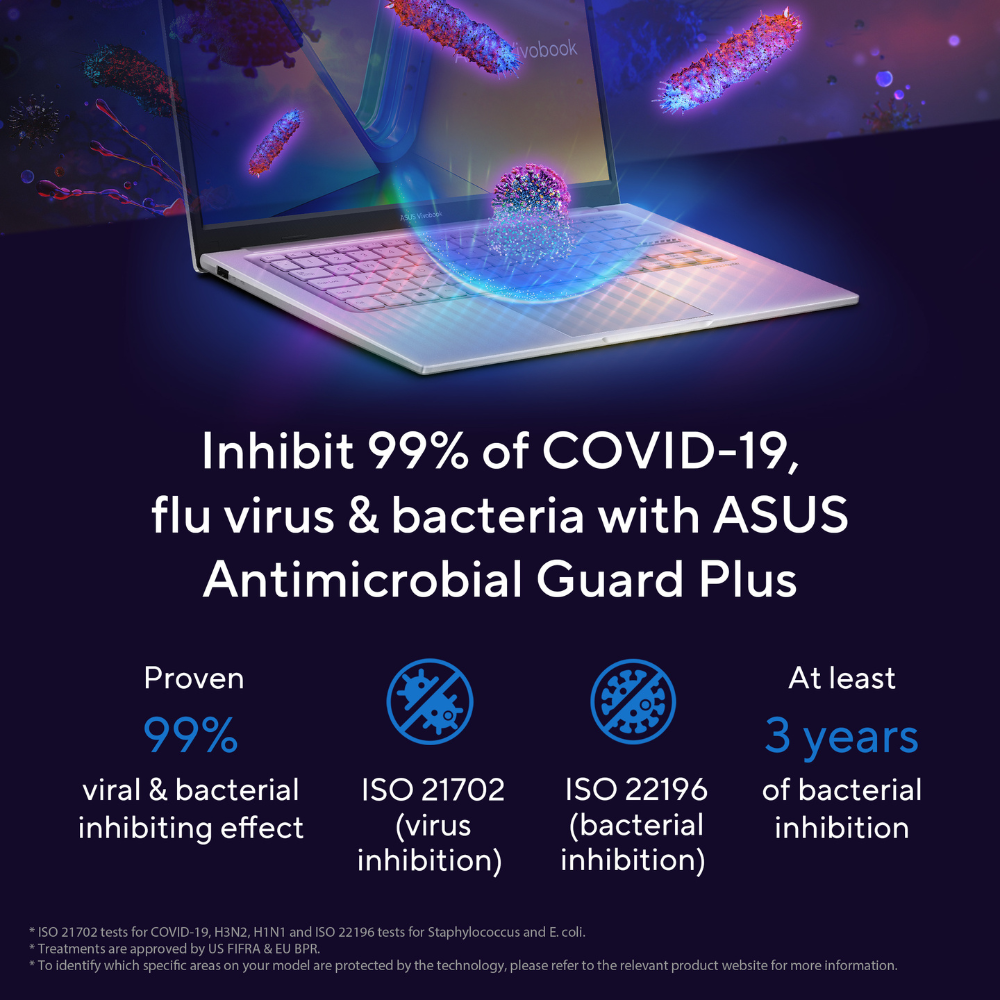 ASUS Vivobook 14 Intel Core 5 120U Processor, 16 GB RAM, 512 GB SSD, 14" FHD Display, Windows 11 Home, English & Arabic Keyboard, Black, 1 Year Warranty | X1404VA-EB385W