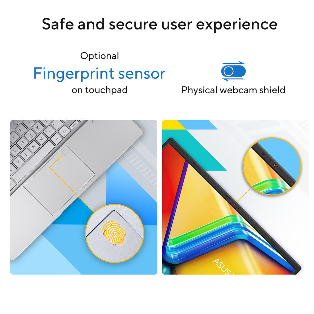 ASUS Vivobook 14 Intel Core i7 1355U Processor, 16 GB RAM, 1TB SSD, 14" FHD Display, Windows 11 Home, English & Arabic Keyboard, Quiet Blue, 1 Year Warranty | X1404VA-EB711W