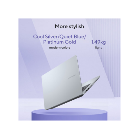 ASUS Vivobook 14 Snapdragon X X1 26 100 Processor, 16 GB RAM, 1TB SSD, 14" WUXGA Display, Windows 11 Home, English & Arabic Keyboard, Platinum Gold, 1 Year Warranty | X1407QA-LY046W